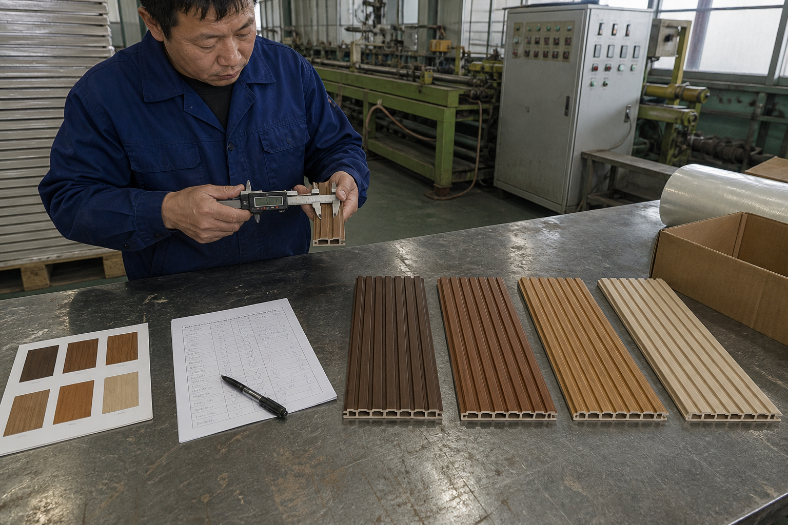 sample approval and quality control for WPC wall panels from China